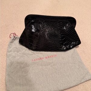 Lauren Merkin Gold Textured Clutch